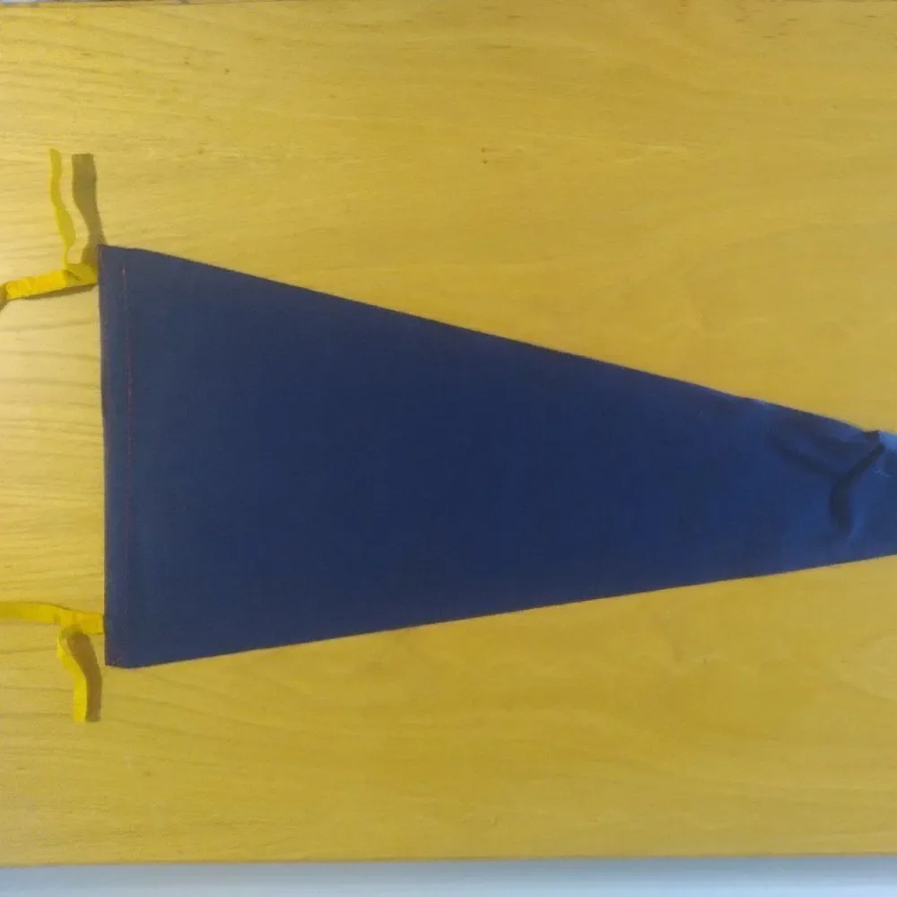 Vintage 60s Navy Goats Pennant Flag